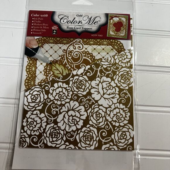 Hot Off The Press Color Me Card Toppers Lot of 4 packages - Picture 4 of 9